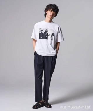 JOSEPH HOMME 【WEB限定】【スター・ウォーズ 】 JOSEPH HOMME スター・ウォーズ / リラックスフォルム クルーネックプリントTシャツ ホワイト系1