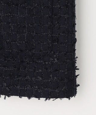 ANY SIS L リボンヤーンライトツイード ジャケット ネイビー