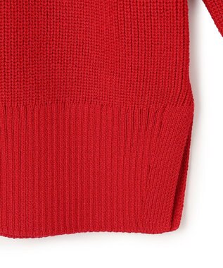 BEIGE， HELIODOR / スポンディッシュマリンボタンニット Red