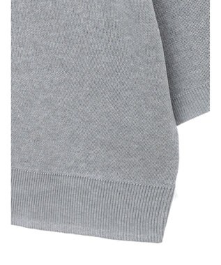 Green Parks ミッキーフレンド／五分袖ジャガードプルオーバー Gray Mixture