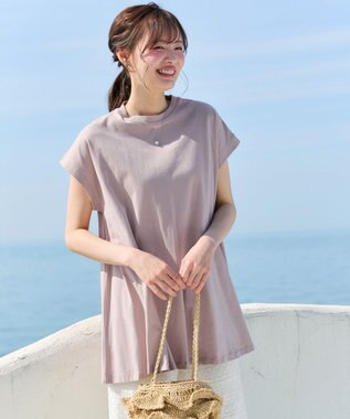 Tiaclasse 【新色追加】フレンチスリーブフレアカットソー ピンク