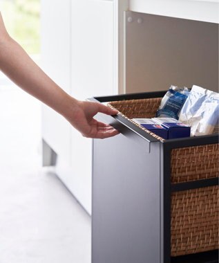 tower 目隠しワゴン タワー ブラック ブラック