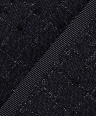 ANY SIS L リボンヤーンライトツイード ジャケット ネイビー