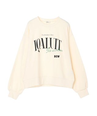 earth music&ecology アソートロゴスウェット Ivory