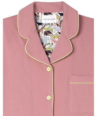 une nana cool 【綿100％】40ハイゲージ天竺半袖パジャマ MADE WITH LIBERTY FABRIC PI