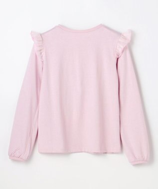 ANY KIDS おけいこモチーフ刺繍入り 長袖Tシャツ ラベンダー（うさぎ×バレエ）