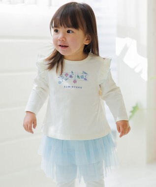 組曲 KIDS 【80-90㎝】 ギフトボックス　ベイビーメロディー Tシャツ・スカッツセット