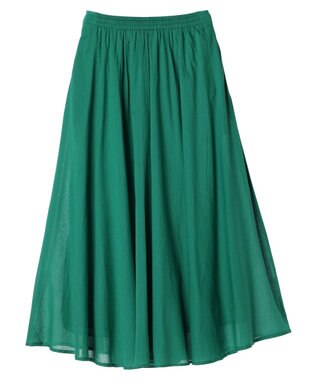Green Parks インド綿 アソートボイルギャザースカート Green