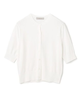 UNFILO 【接触冷感/UVケア/抗菌防臭】スゴ機能 ハーフスリーブカーディガン オフ