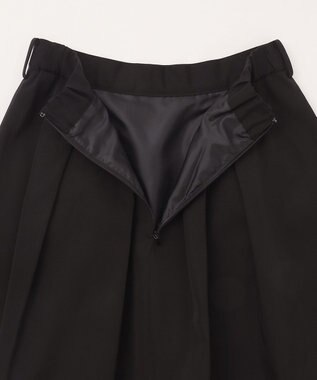 GRACE CONTINENTAL グログランタックフレアスカート ブラック