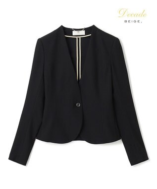 BEIGE， LUIZA / ノーカラージャケット Black