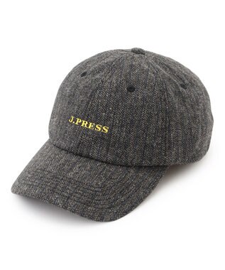 J.PRESS MEN 【J.PRESS ORIGINALS】Lambs Tweed Logo Cap グレー系1
