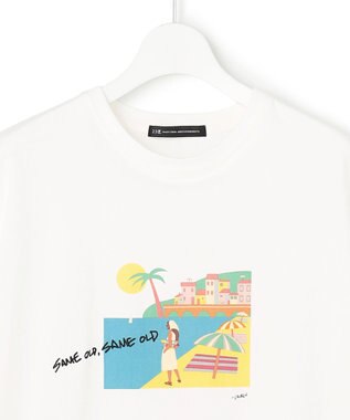 23区 L Lauren Rolwing コラボ グラフィックプリント Tシャツ オフ×ビーチ