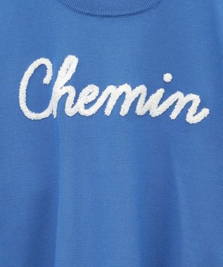 Green Parks 洗える　さがら刺しゅうロゴニットプル Blue