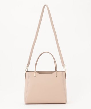 ANY SIS 【2WAY】スクエアミディトート バッグ ベージュ