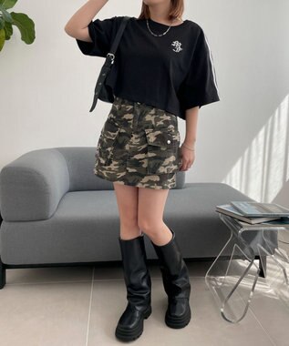 WEGO 2ラインショートT ブラック