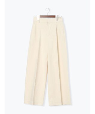 Te chichi 【宮本茉由着用】コーデュロイワイドパンツ オフホワイト
