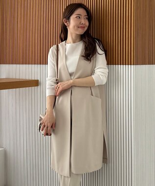 UNFILO マイビューティ リブボートネック ニット オフ