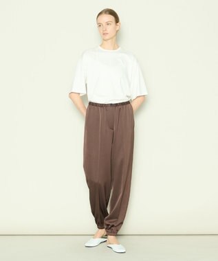 JOSEPH 【洗える】ドレーピーベネシャン　イージートラウザーズ Brown