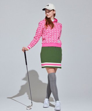 PW CIRCULUS 【イージーケア/軽量】【WOMEN】 MOFUモチーフ ニットフーディ ピンク系