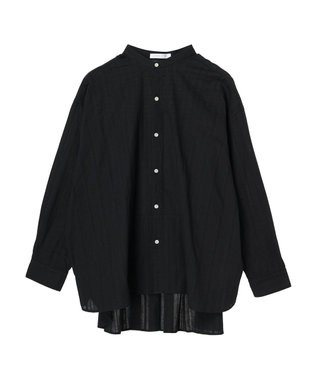 Green Parks カラミバンドカラーシャツ Black