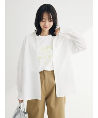 Green Parks ゆったりサッカーシャツ Off White