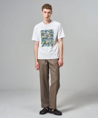 JOSEPH HOMME 【新柄】インプレッションアートＴ　クルーネックTシャツ オレンジ系3