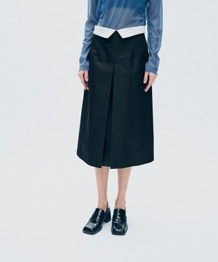 uncrave チノギャバジン Aラインスカート