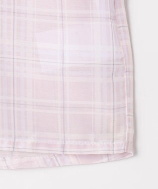 ANY KIDS シアーチェックシャツ ピンク