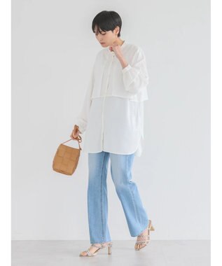 AMERICAN HOLIC サラックールレイヤードシャツチュニック Ivory