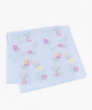 TOCCA 【HANDKERCHIEF COLLECTION】LITTLE BOUQUET HANDKERCHIEF ハンカチ スカイブルー系