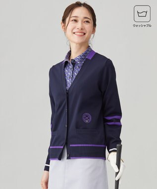 【WOMEN】【ウォッシャブル】ニットカーデガン