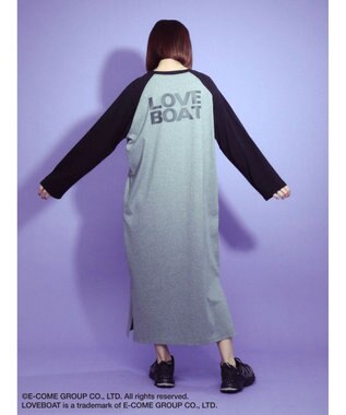 Green Parks ■別注　ＬＯＶＥ　ＢＯＡＴ　ラグランワンピース Gray