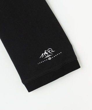 JOSEPH ABBOUD MOUNTAIN 【テーム・ヤルヴィモチーフ】プレーティング天竺 ロングTシャツ ブラック×スワン