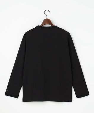 JOSEPH ABBOUD MOUNTAIN 【テーム・ヤルヴィモチーフ】プレーティング天竺 ロングTシャツ ブラック×スワン