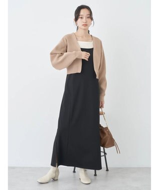 earth music&ecology バックリボンボレロ Beige