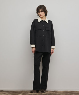 GRACE CONTINENTAL スウェットライクニットパンツ