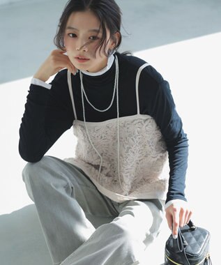 23区 リボンエンブロイダリー キャミソール