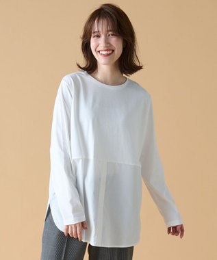 ANY シャツコンビテールＴシャツ オフ