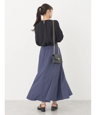 earth music&ecology パフスリーブカットソー Black