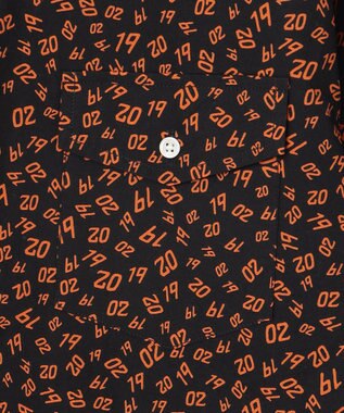 J.PRESS MEN 【J.PRESS ORIGINALS】Broad Print 1902 Regular Collar Shirt / Baggy Fit ブラック系5