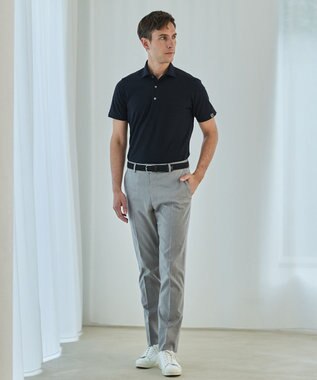 GOTAIRIKU 3年連続売上NO1/キングサイズ登場【仕事で着られる】キレイめ 鹿の子 BIZ ポロシャツ ダークネイビー