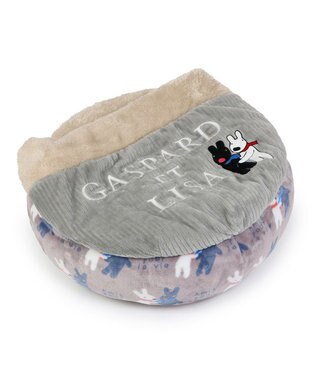 PET PARADISE リサとガスパール 丸型寝袋 遠赤外線 《であい柄》 50cm であい柄