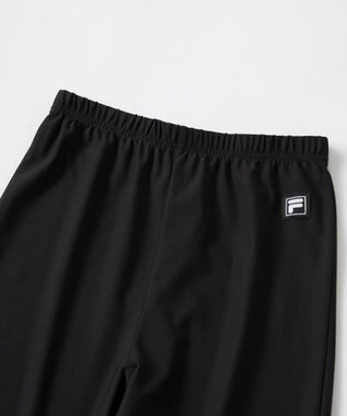 OP／FILA 【FILA】レギンス ブラック×ホワイト