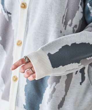 WEGO オーバーフィットパターンカーディガン 柄4