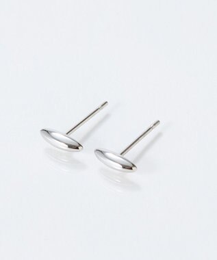 Phoebe 【金属アレルギー対応】メタルオーバルグレースピアス　シルバー/サージカルステンレス シルバー