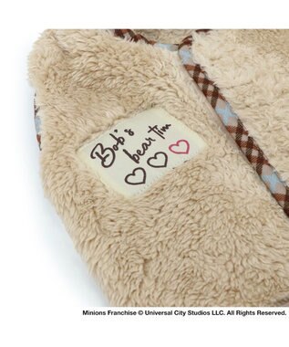 PET PARADISE ミニオン ボブ ティム 背中開き ベスト 小型犬 茶系