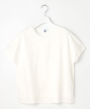 J.PRESS LADIES 【洗える】シアーエンブロイダリー カットソー オフホワイト系