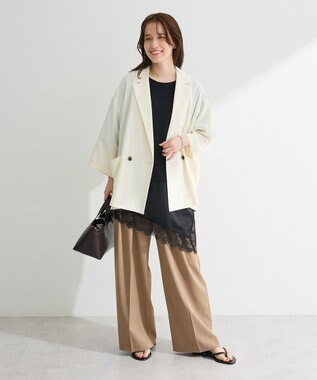 Green Parks 【適ON】シアーシャツジャケット Ivory