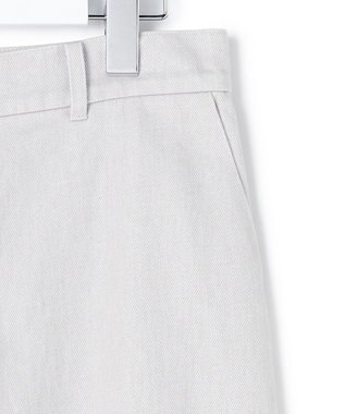 ICB 【先行予約】コットンカラーデニム カーブパンツ ライトグレー